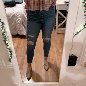GAP high rise skinny jeans